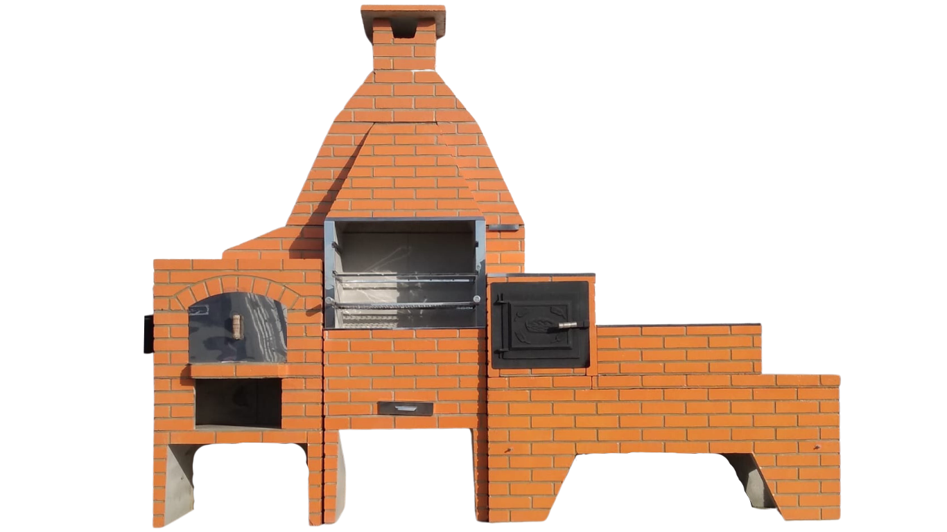 Kit Churrasqueira Forno Fogão e Forno de Pizza